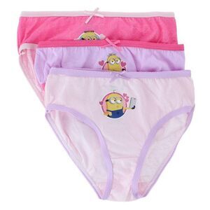 Textiel Trade Girl's Minion Brief Underwear (3 Pack)